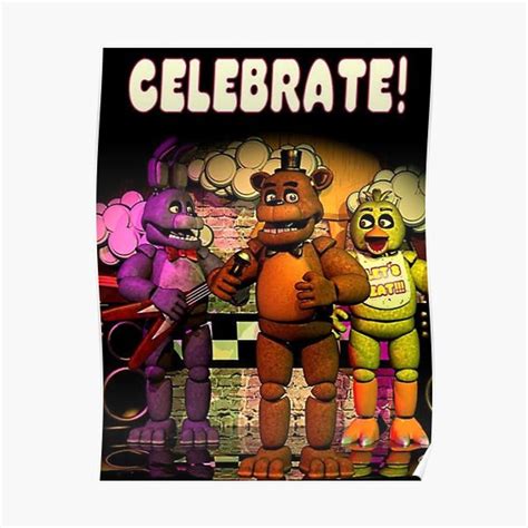 Poster Fnaf 1 celebrate! Premium Matte Vertical Poster sold by Super Magic Friend | SKU 1061090 ...