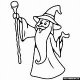 Wizards Coloring Pages sketch template