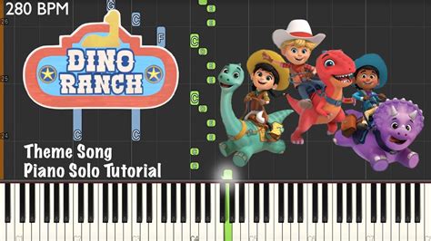 CBC Kids' and Radio-Canada's Dino Ranch ~ Theme Song ~ Piano Solo Tutorial - YouTube