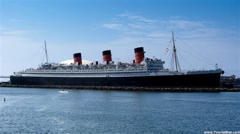 Long Beach, California - The Queen Mary museum docked in Long Beach ...