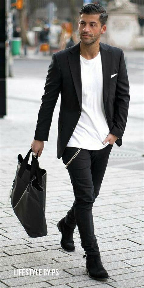 Black And White Outfits Men - change comin