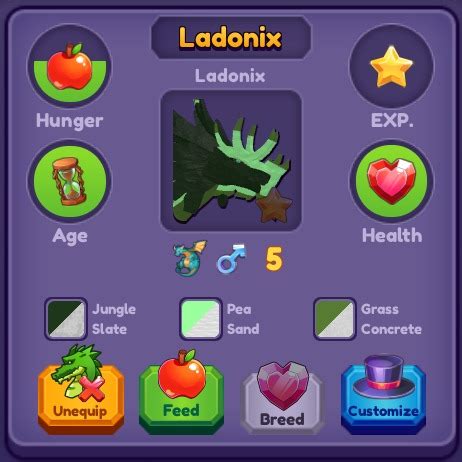 [Roblox - Dragon Adventures] Ladonix [Fm], Hobbies & Toys, Toys & Games ...