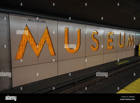 toronto museum subway station is famous for its artistic sculptures ...