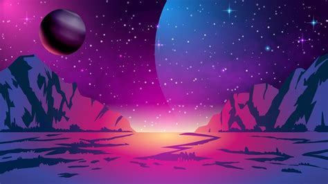 Premium Vector | Galaxy vector illustration background