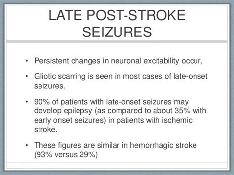 Post stroke epilepsy