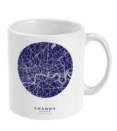 London Mug Moving to London Gift London Map Housewarming - Etsy