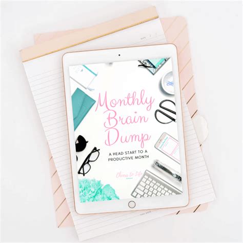 Editable Brain Dump Journal - Cheerful Shop by Cheers to Life Blogging