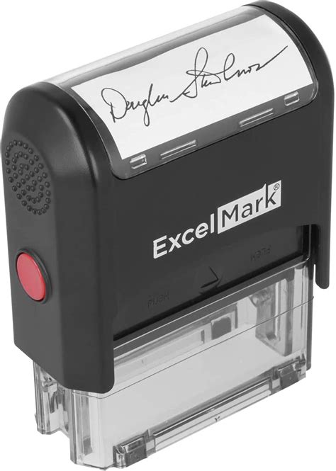 Custom Signature Stamp - Self Inking - Black Ink - Small : Amazon.ca: Office Products