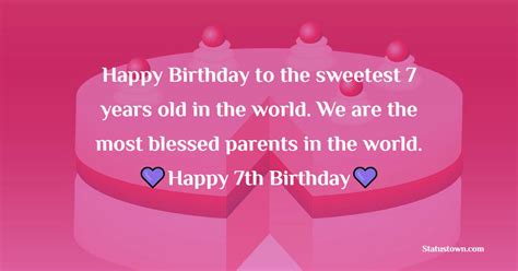 Happy Birthday to the sweetest 7 years old in the world. We are the most blessed parents in the ...