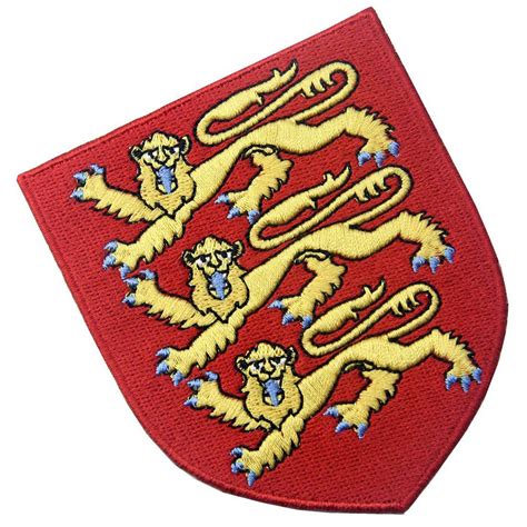 England Royal Coat of Arms Embroidered Emblem British Lion - Etsy