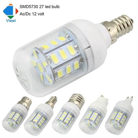 Viewi 5X led light bulbs 12 volt E27 E12 E14 B22 GU10 G9 Ac/Dc 12v bulb ...