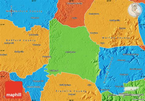 Political Map of Coffee County