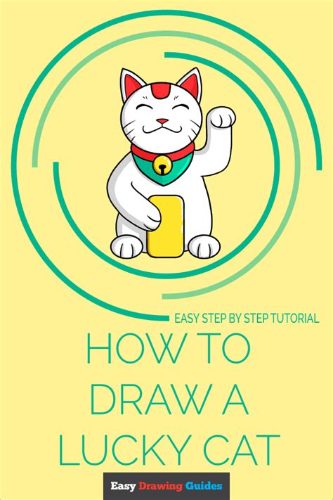 How to Draw a Lucky Cat - Really Easy Drawing Tutorial