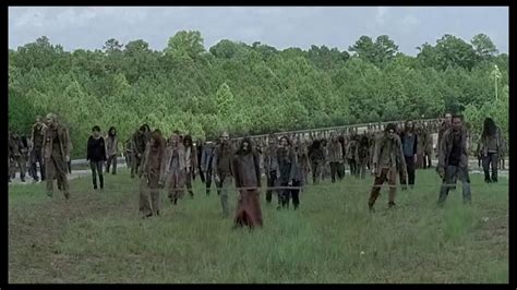 The Walking Dead - 7x10 Zombie Horde Scene - Monsterkill - YouTube