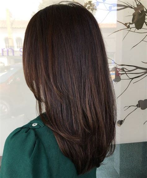 50 Dark Brown Hair with Highlights Ideas for 2024 - Hair Adviser | Tagli di capelli lisci, Idee ...