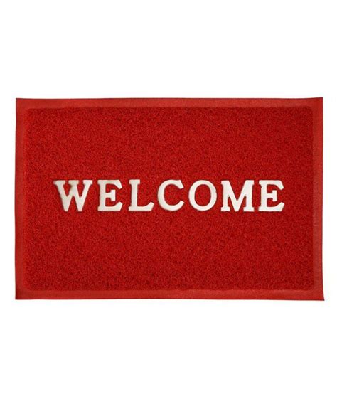 Unindia Red Welcome Floor Mat Bye One Get One Free - Buy Unindia Red ...