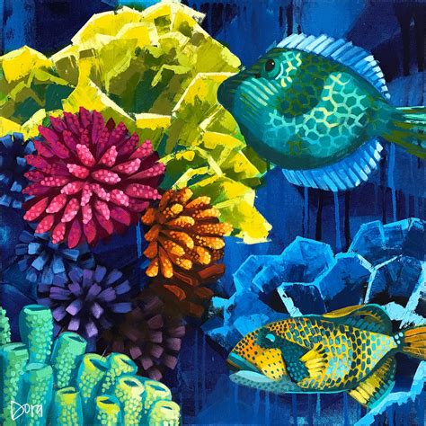 Coral Reef Painting / Beautiful coral reef scene to paint... | Underwater photography ocean ...