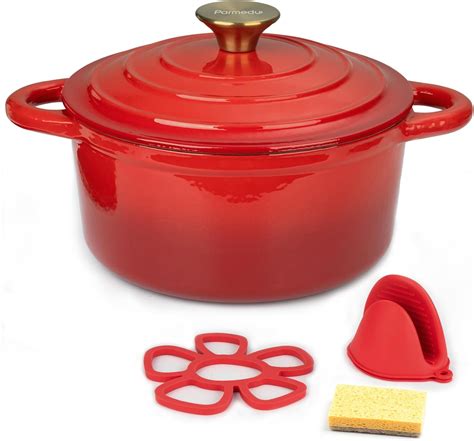 GLITCH!!! - Cast Iron Dutch Oven with Lid: 5.5 QT VERY FEW LEFT