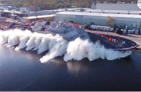 Fincantieri Marinette Marine launches USS Marinette LCS 25 Freedom ...