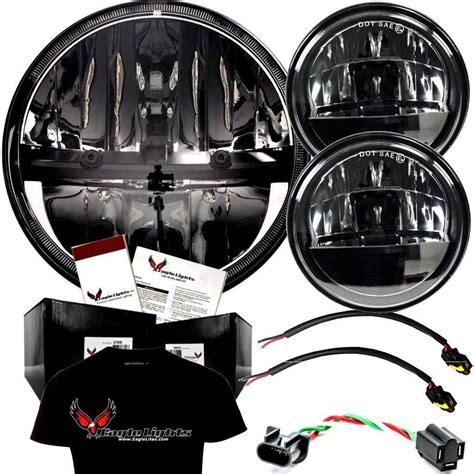 Eagle Lights Complex Reflector Series 7" Round LED Headlight with LED ...