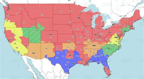 506 Sports - NFL tV Broadcast Maps Week 1 : nfl