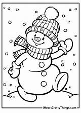 Girl Snowman Coloring Page Pages sketch template