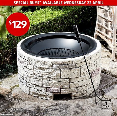 Aldi Fire Pit Bbq - Aldi's sold-out £49.99 Fire Pit is back in stock online ... - The fire pit ...