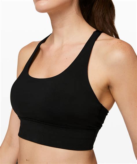 lululemon Women's Energy Sports Bra Long Line, Black, Size 6 | Sports bra, Lululemon sports bra ...