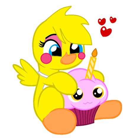 Toy Chica Loves Her Cupcake by BubblesTheAlicorn on DeviantArt