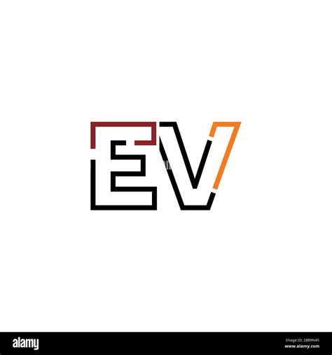 Letter EV logo icon design template elements Stock Vector Image & Art ...