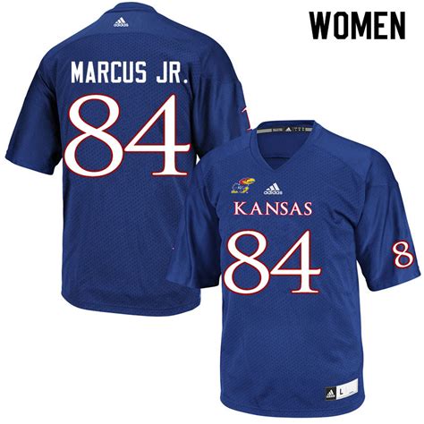 Women #84 Thomas Marcus Jr. Kansas Jayhawks College Football Jerseys Sale-Royal | Kansas ...