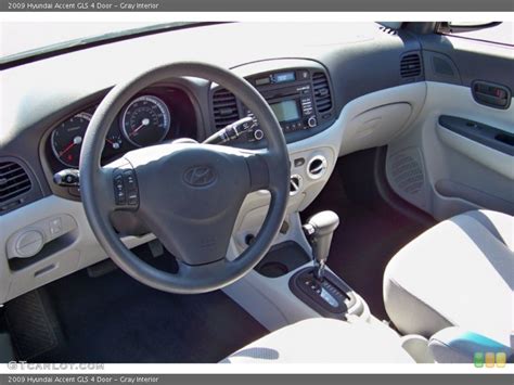 Gray Interior Prime Interior for the 2009 Hyundai Accent GLS 4 Door #73790099 | GTCarLot.com