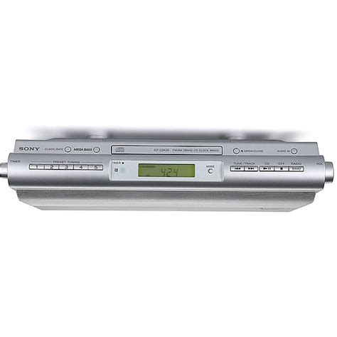 Sony ICFCDK50 Under Cabinet Kitchen CD Clock Radio (Refurbished ...