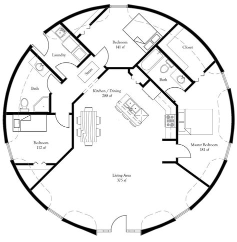 Dome House Floor Plans - floorplans.click