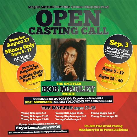 Open Casting For Bob Marley Biopic | The Bob Marley Museum