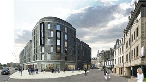 Stirling city centre shops and flats project under way - BBC News