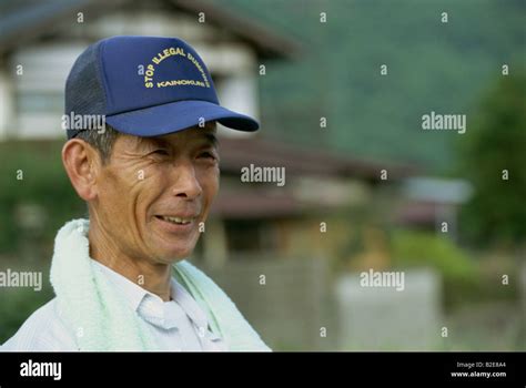 Portrait of a Japanese rice farmer Stock Photo - Alamy