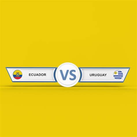 Premium Photo | Ecuador VS Uruguay Match