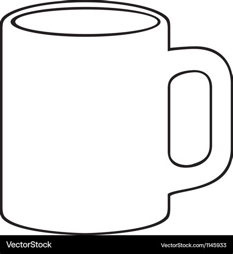 Coffee mug-white cup Royalty Free Vector Image