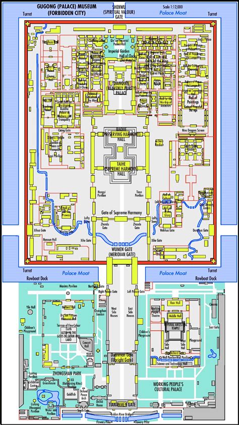 Forbidden City map (Beijing)