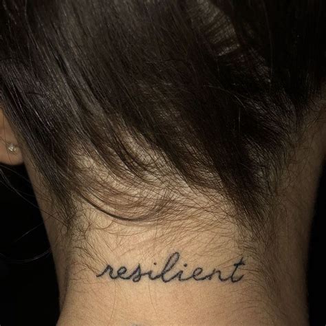 31 Best Resilient Tattoo Ideas - Read This First | Resilience tattoo, Tattoo fonts, Back of neck ...