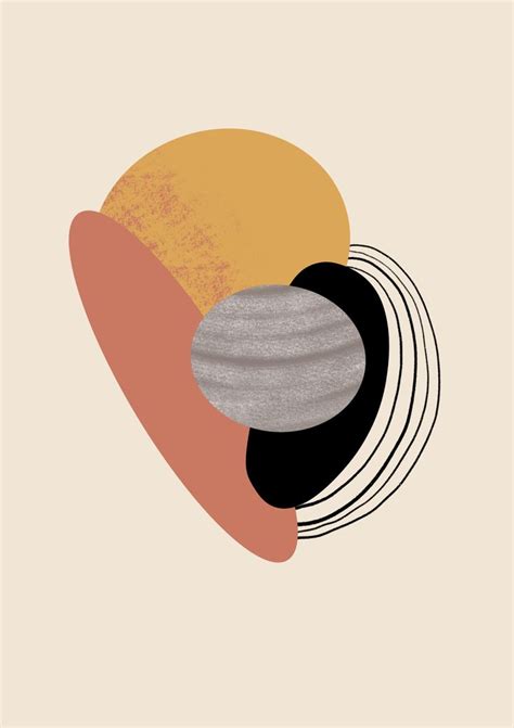 Abstract Beige Shapes Print | Shop posters and Art prints Online! | Art ...