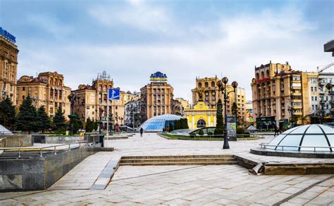 Main Square of Kyiv City Centre Editorial Photography - Image of symbol ...