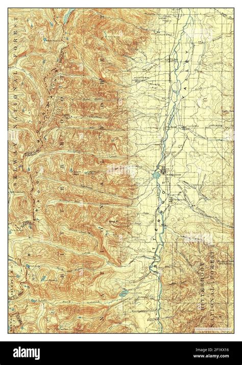 Map of hamilton montana hi-res stock photography and images - Alamy