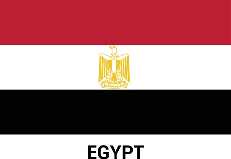 Egypt flag design vector 13304570 Vector Art at Vecteezy