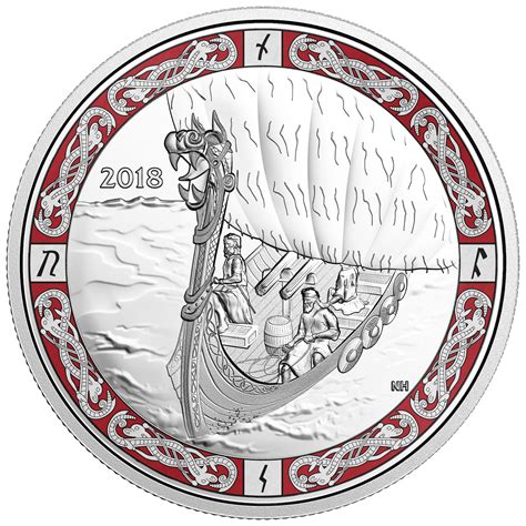 2018 $20 Fine Silver Coin - Norse Figureheads- Viking Voyage- REV - Canadian Coin News