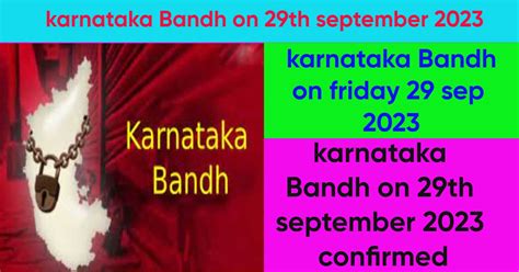 Karnataka Bandh on 29th september 2023:Schools, Colleges Likely to Remain Closed