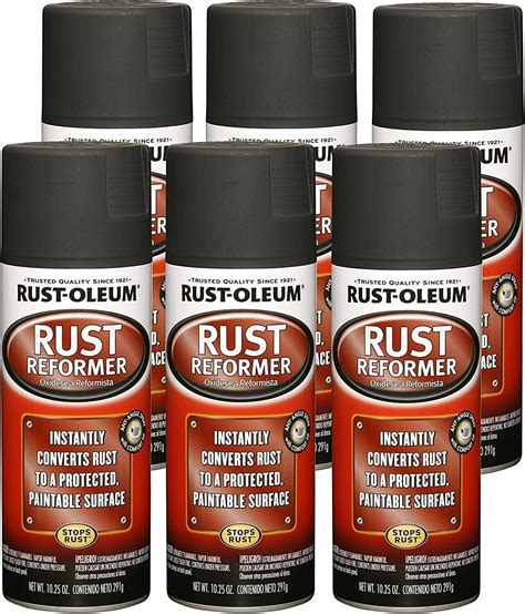 Rust-Oleum 248658-6 PK Rust Reformer Spray, 10.25 Ounce (Pack of 6), Black | eBay | Rustoleum ...