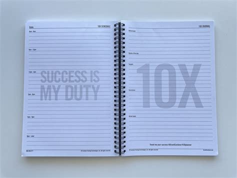 Review of the 10x Planner by Grant Cardone