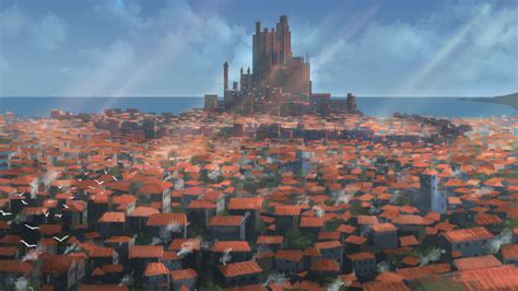 Kings Landing by Davey Baker Fantasy City, Fantasy Castle, Medieval ...